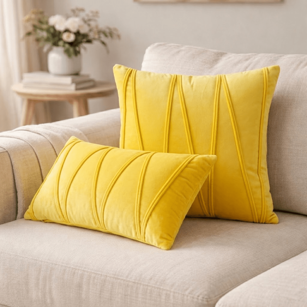 Vionara - Coussin décoratif en velours doux avec housse amovible | Vionara