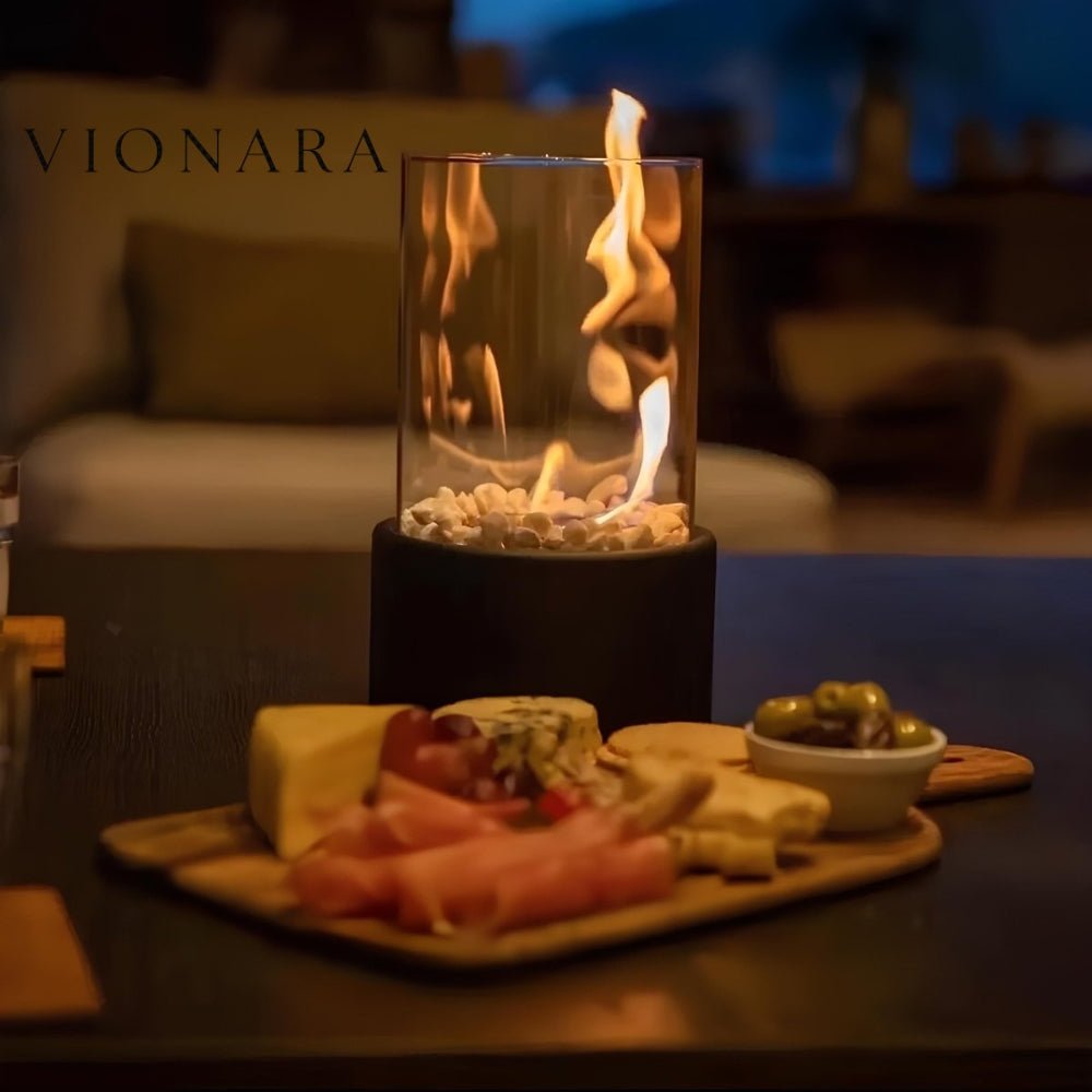 Vionara - Lampe à huile en métal et verre | Vionara