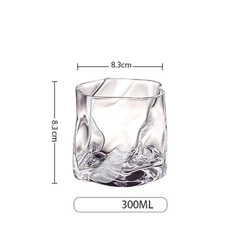 Vionara - Verres à whisky en verre texturé soufflé à la main | Vionara