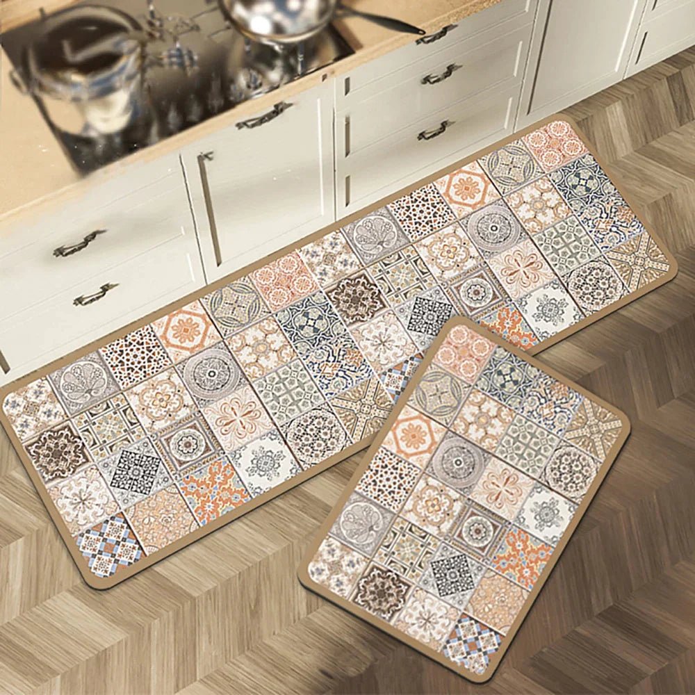 Vionara - Tapis de cuisine antidérapant en textile texturé | Vionara