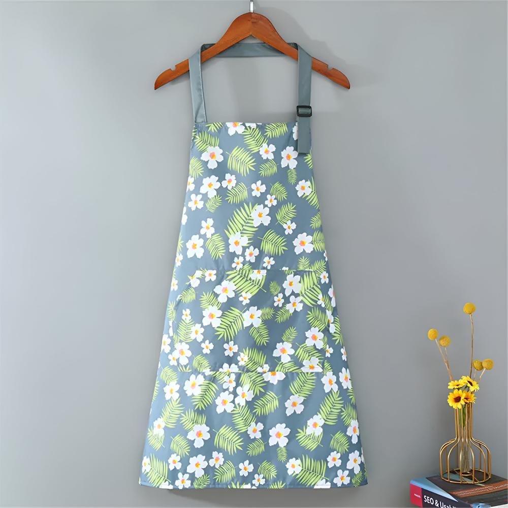 Vionara - Tablier de cuisine en coton enduit à imprimé floral vintage | Vionara
