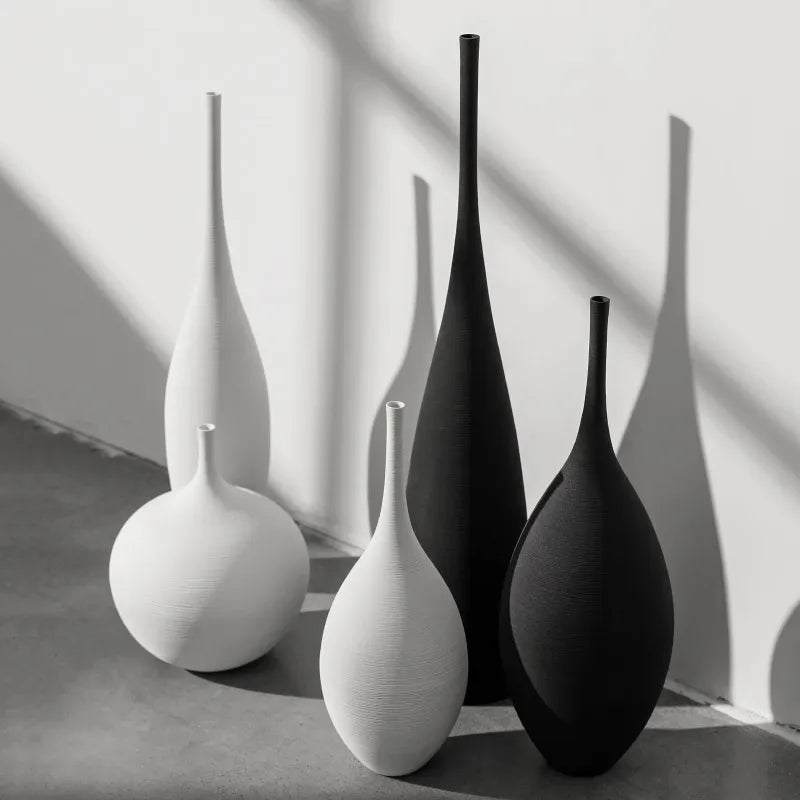 Vionara - Vase en céramique mate minimaliste – style scandinave | Vionara