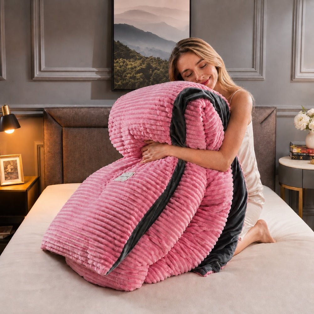 Vionara - Housse de couette en velours texturé – Toucher doux et chaleureux | Vionara