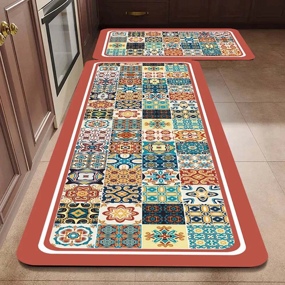 Vionara - Tapis de cuisine antidérapant en textile texturé | Vionara