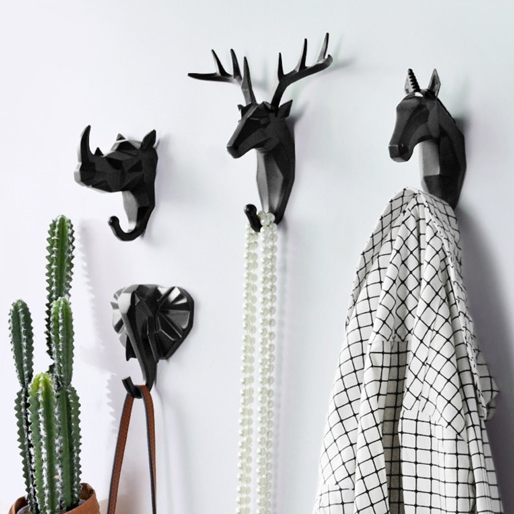 Vionara - Patère murale décorative en résine – Design géométrique animalier | Vionara
