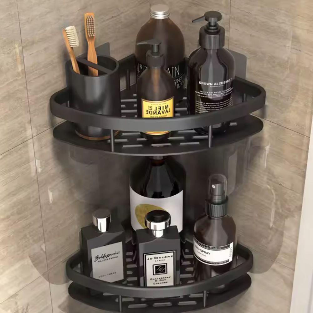 Vionara - Étagère murale en aluminium mat pour douche | Vionara