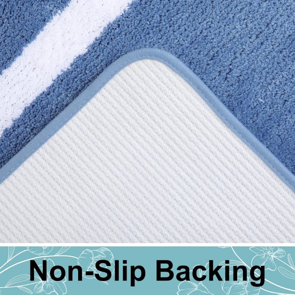 Vionara - Tapis de bain antidérapant à bordure moderne | Vionara
