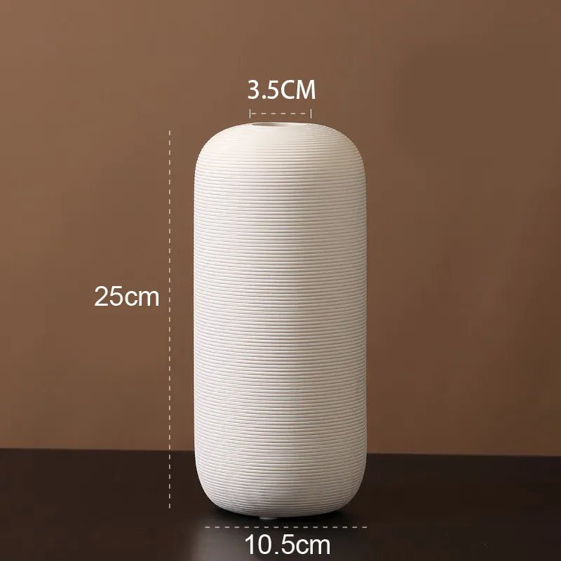 Vionara - Vase en céramique mate minimaliste – style scandinave | Vionara