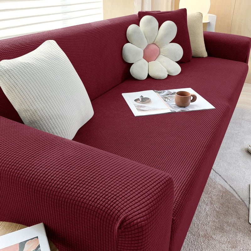 Vionara - Housse de canapé extensible en tissu texturé | Vionara