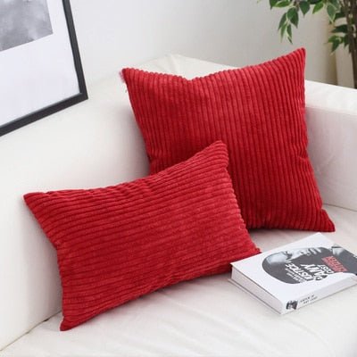 Vionara - Housse de coussin en velours côtelé doux et texturé | Vionara