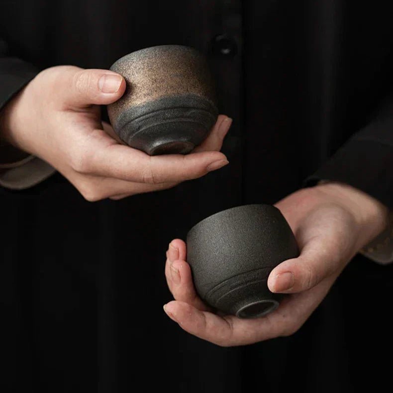 Vionara - Tasses à espresso en céramique artisanale émaillée | Vionara