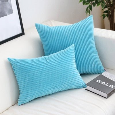 Vionara - Housse de coussin en velours côtelé doux et texturé | Vionara