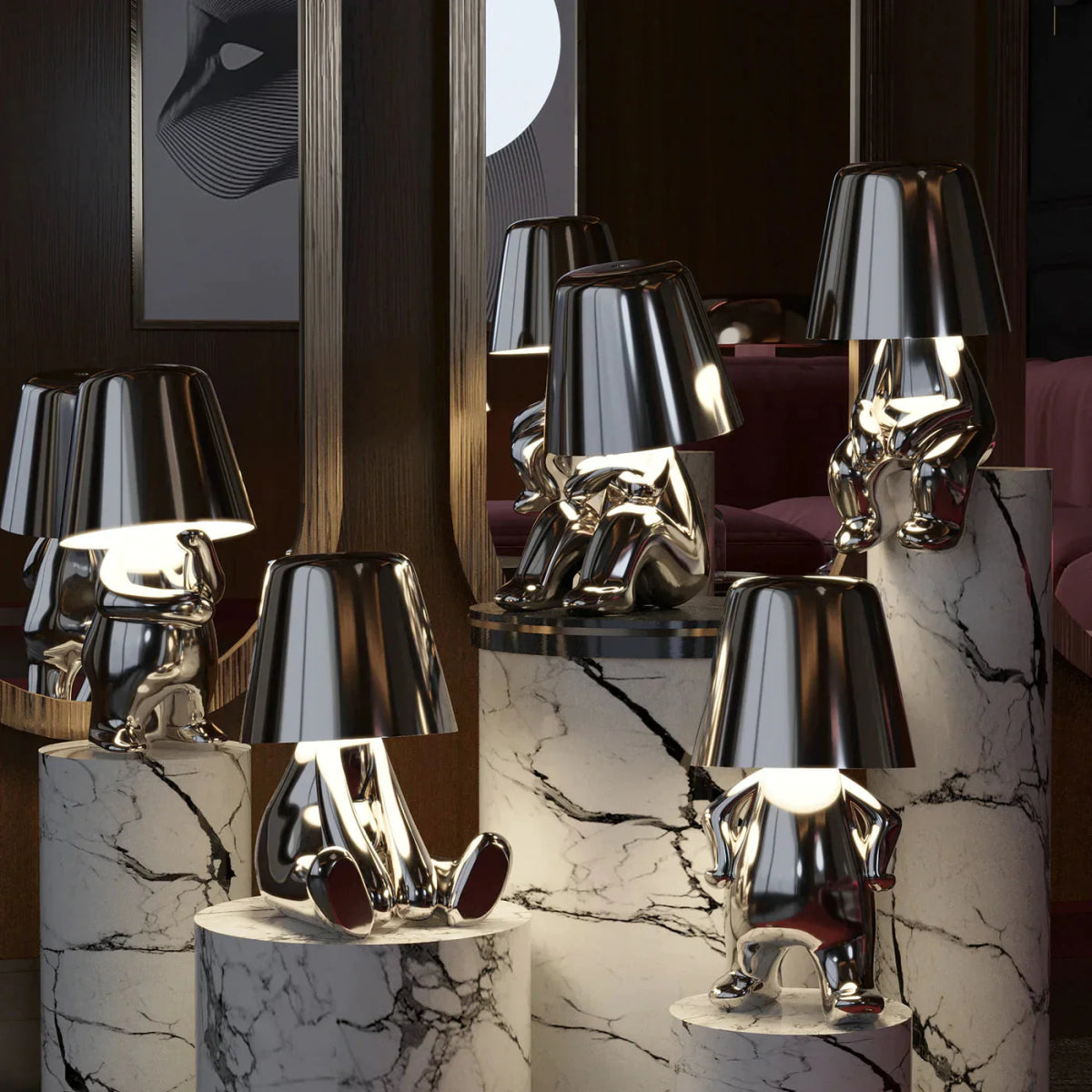 Vionara - Lampe de table en résine colorée | Vionara