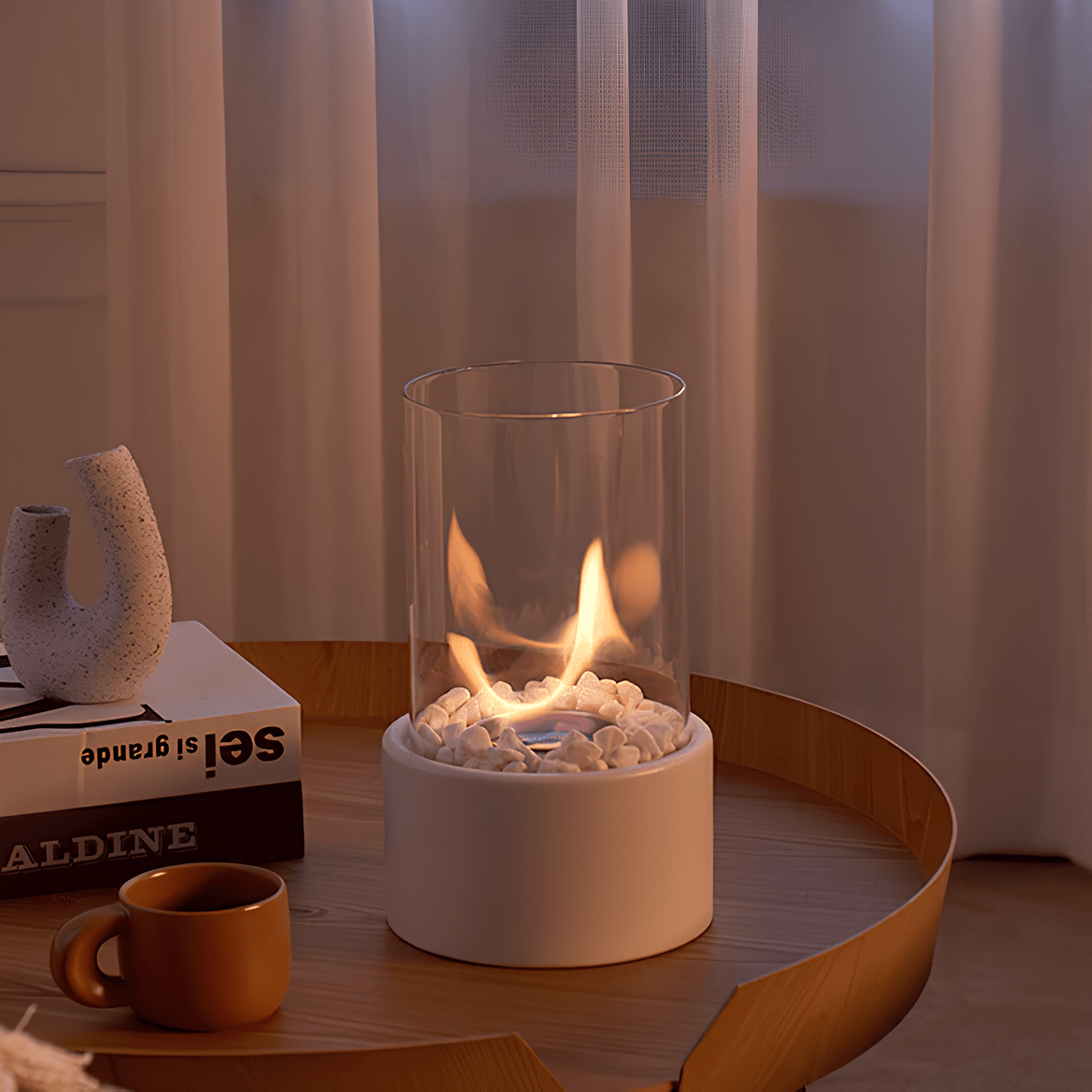 Vionara - Lampe à huile en métal et verre | Vionara