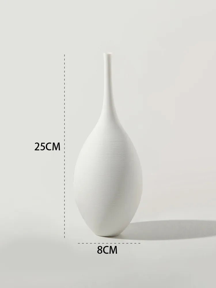 Vionara - Vase en céramique mate minimaliste – style scandinave | Vionara