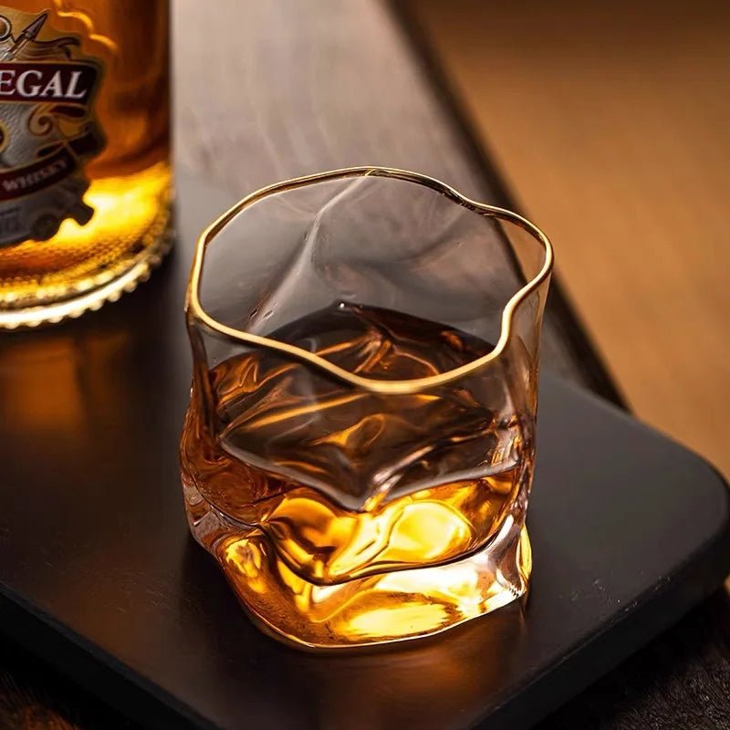 Vionara - Verres à whisky en verre texturé soufflé à la main | Vionara