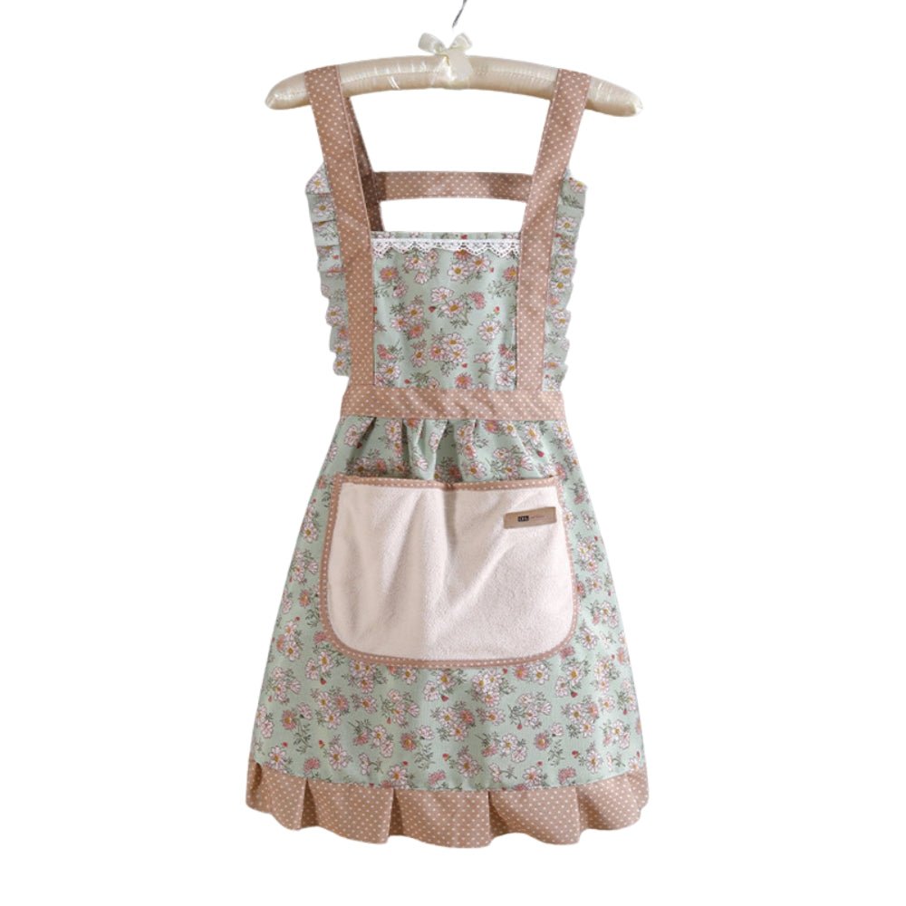 Vionara - Tablier de cuisine en coton fleuri, imperméable | Vionara