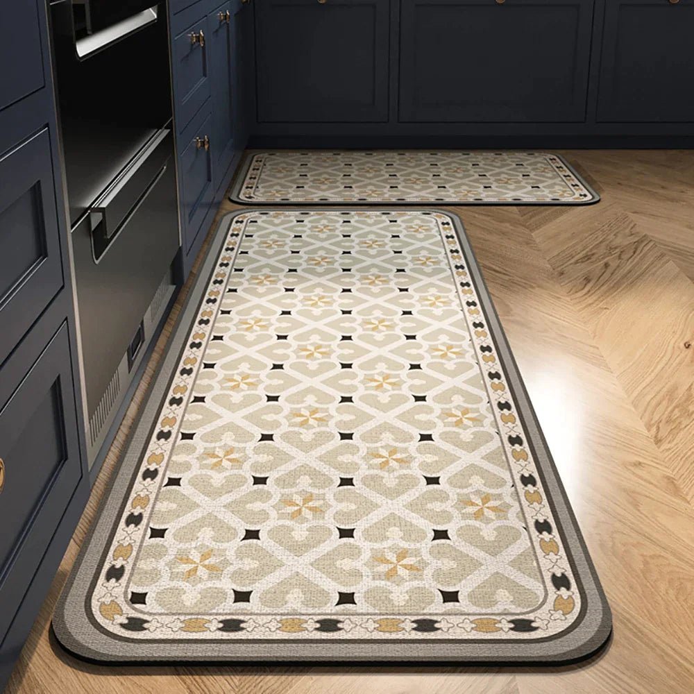 Vionara - Tapis de cuisine antidérapant en textile texturé | Vionara