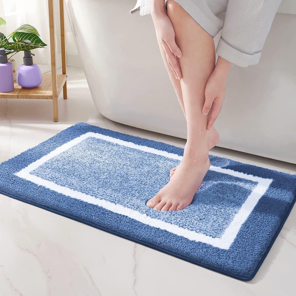 Vionara - Tapis de bain antidérapant à bordure moderne | Vionara