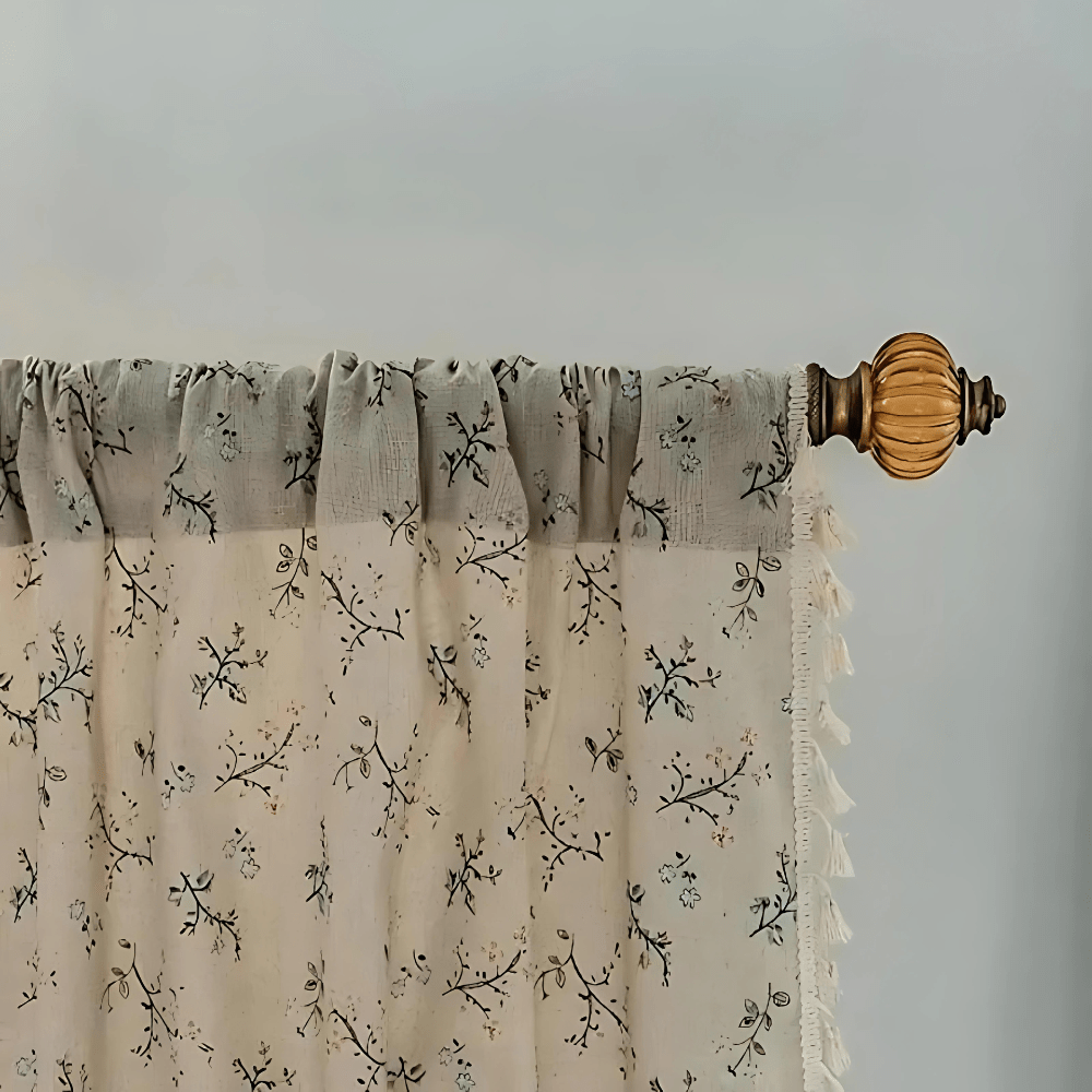 Vionara - Rideau en dentelle florale semi-occultant patchwork
