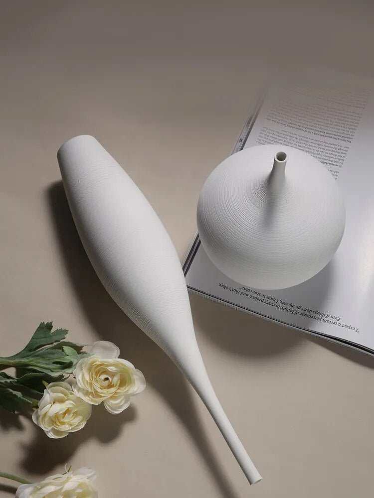 Vionara - Vase en céramique mate minimaliste – style scandinave | Vionara