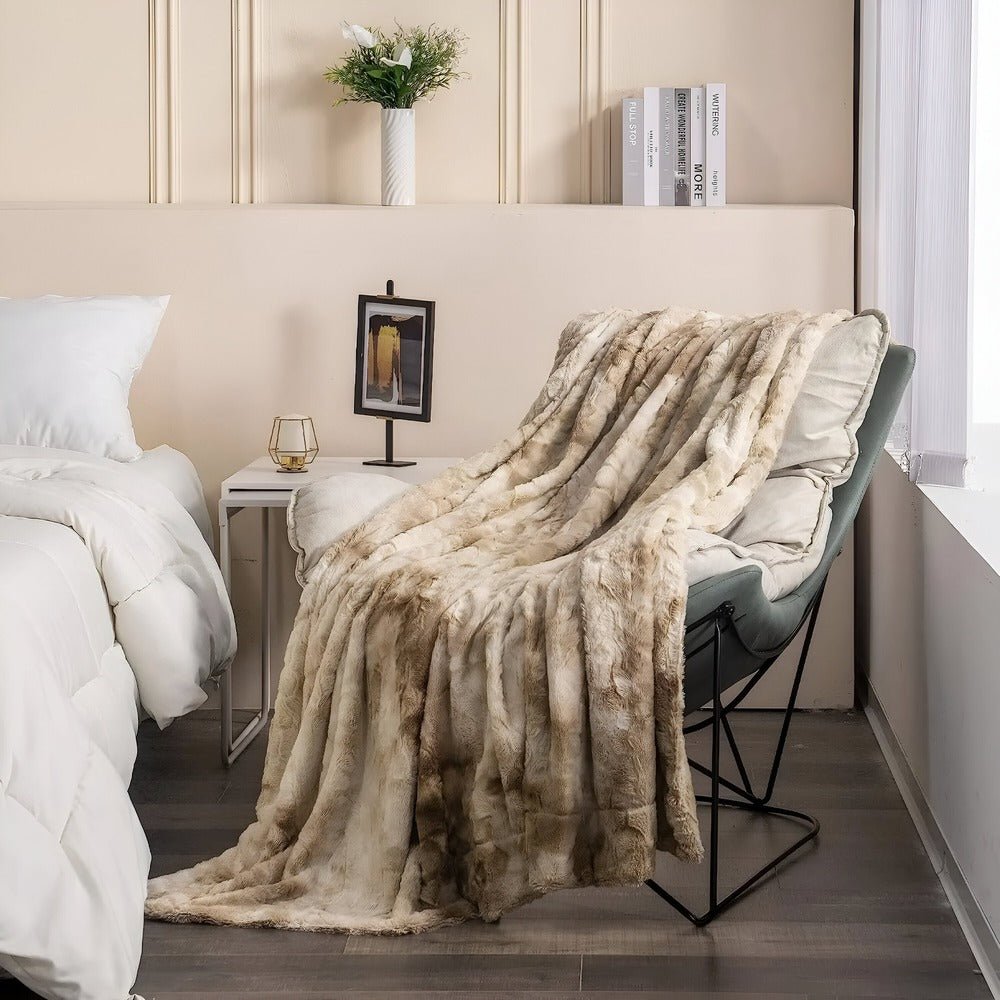 Vionara - Plaid en polaire double face ultra-doux pour chambre et salon | Vionara