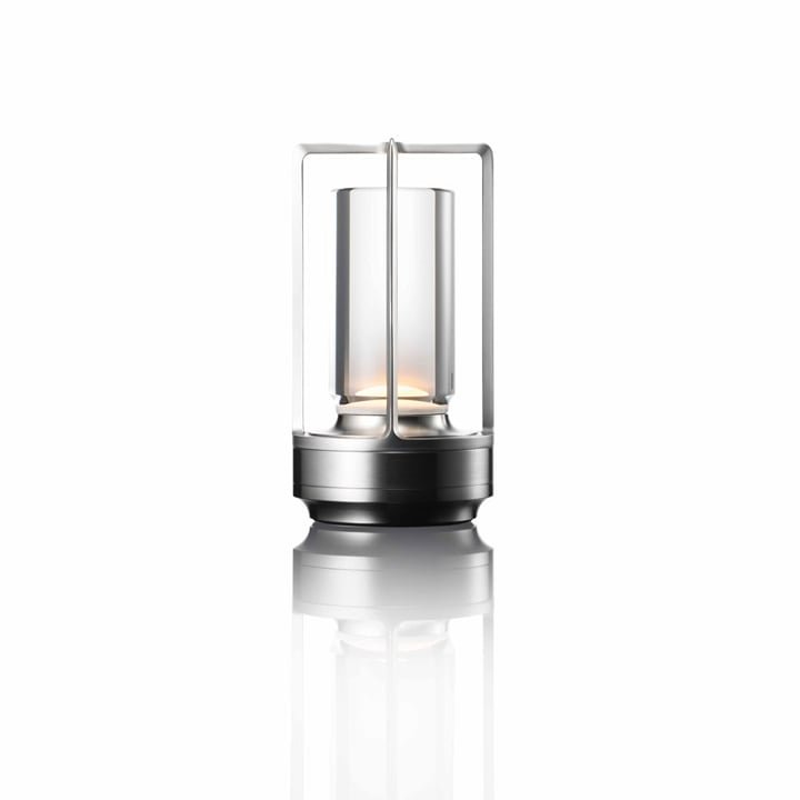Vionara - Lampe de table dimmable en cristal et métal texturé | Vionara