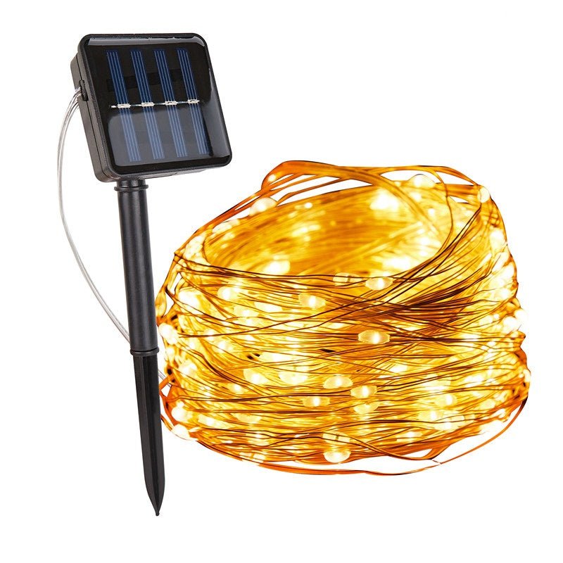 Vionara - Guirlande lumineuse solaire en cuivre étanche | Vionara