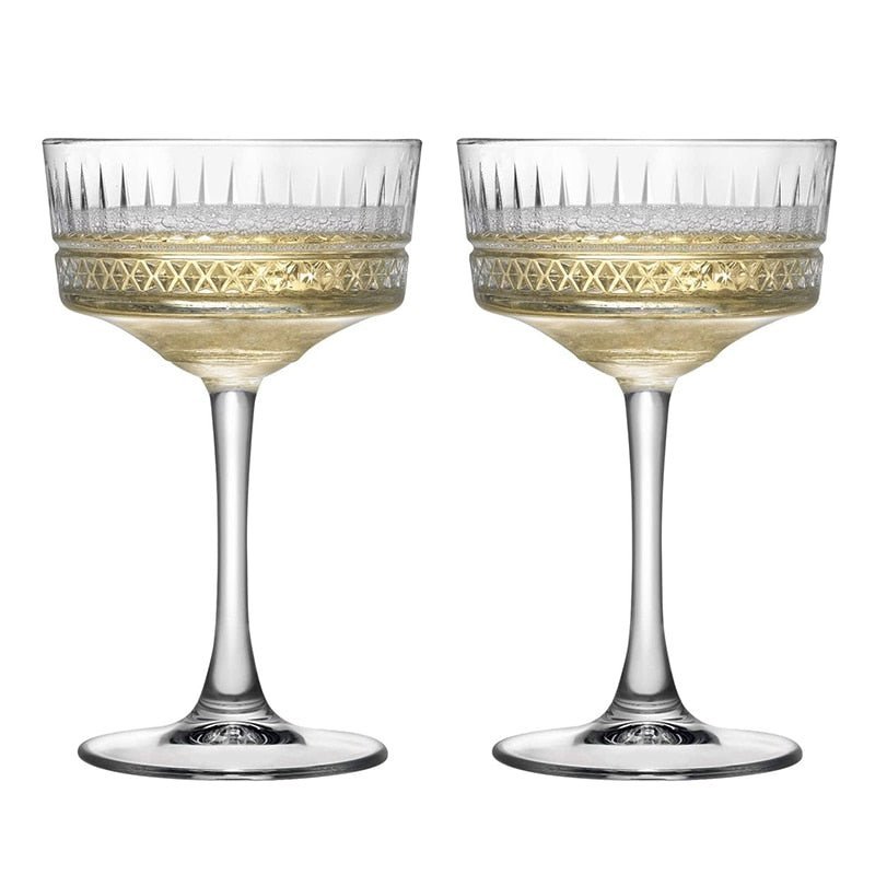 Vionara - Lot de 2 verres à cocktail en verre soufflé | Vionara