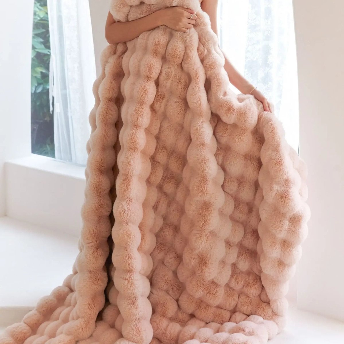 Vionara - Couverture en laine synthétique double face et ultra-douce | Vionara