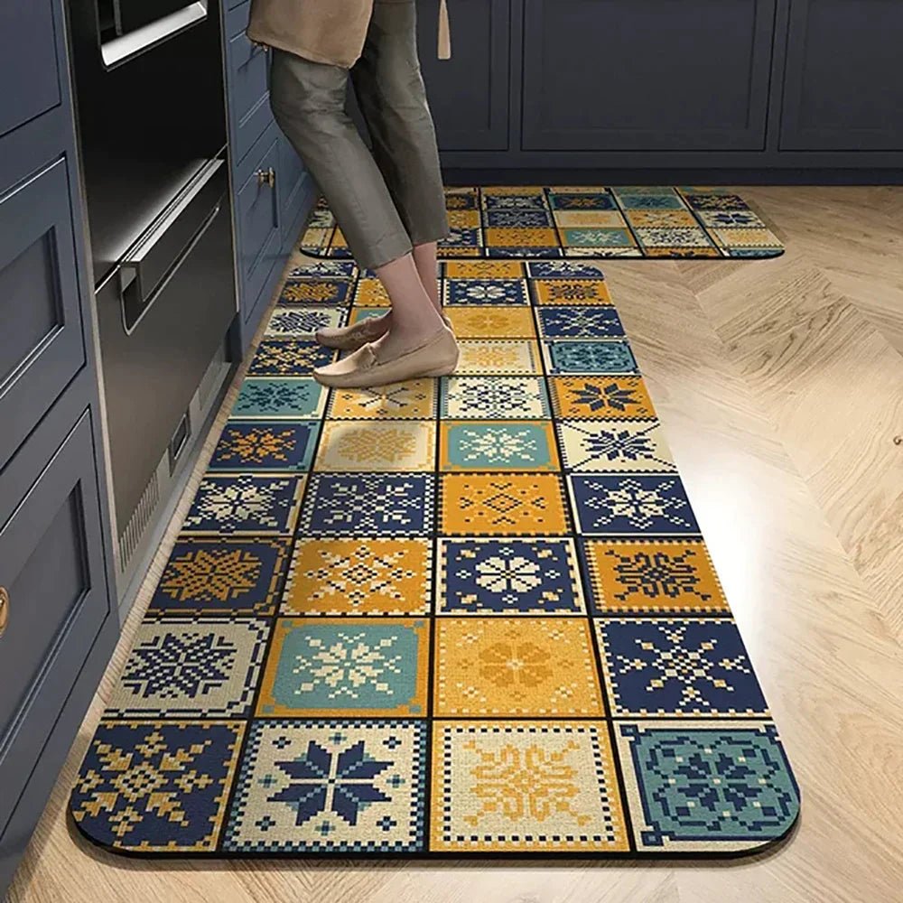 Vionara - Tapis de cuisine antidérapant en textile texturé | Vionara