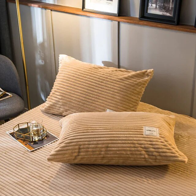 Vionara - Housse de couette en velours texturé – Toucher doux et chaleureux | Vionara