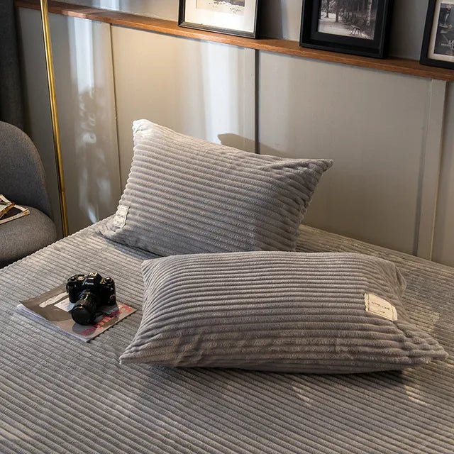 Vionara - Housse de couette en velours texturé – Toucher doux et chaleureux | Vionara
