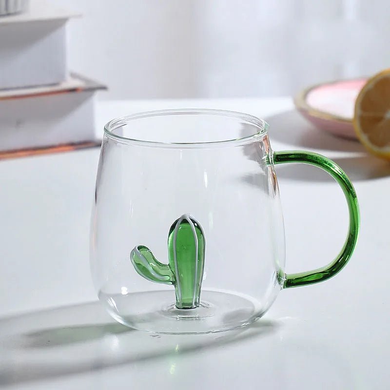 Vionara - Tasse en verre borosilicate avec motif animal 3D | Vionara
