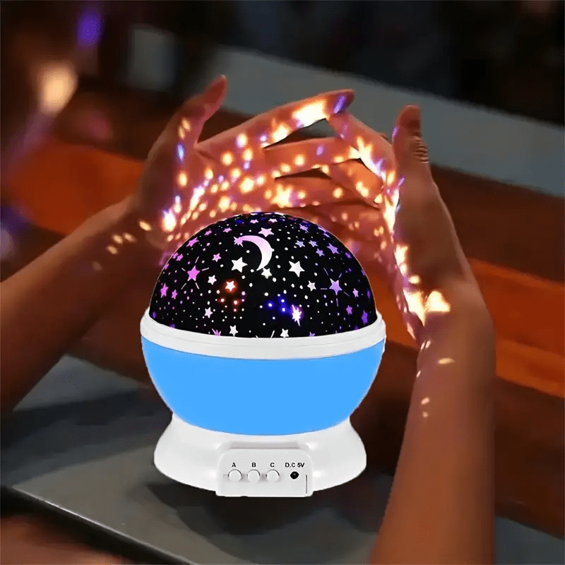 Vionara - Lampe projecteur d’ambiance en rotation avec ciel étoilé multicolore | Vionara