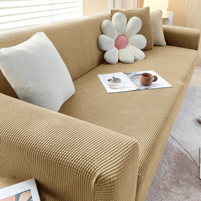 Vionara - Housse de canapé extensible en tissu texturé | Vionara