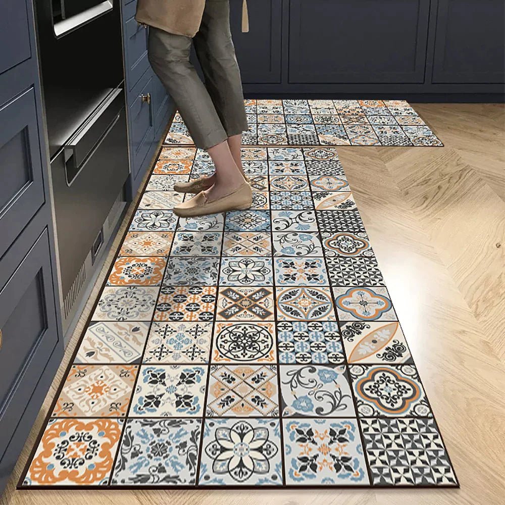 Vionara - Tapis de cuisine antidérapant en textile texturé | Vionara