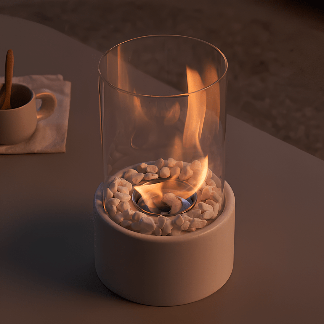Vionara - Lampe à huile en métal et verre | Vionara