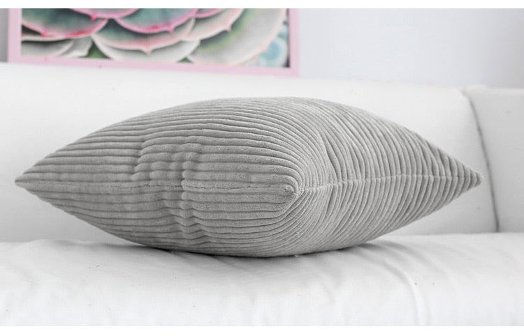 Vionara - Housse de coussin en velours côtelé doux et texturé | Vionara