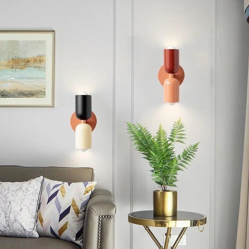 Vionara - Applique murale double en verre coloré | Vionara
