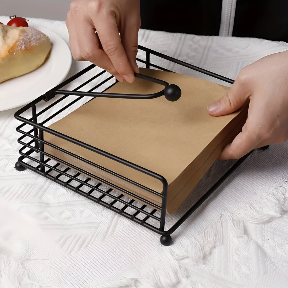 Vionara - Porte-serviettes de table en fer au design épuré | Vionara