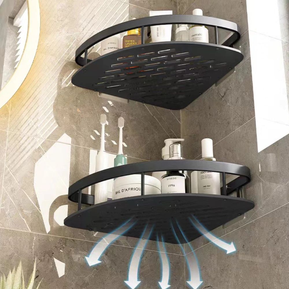 Vionara - Étagère murale en aluminium mat pour douche | Vionara
