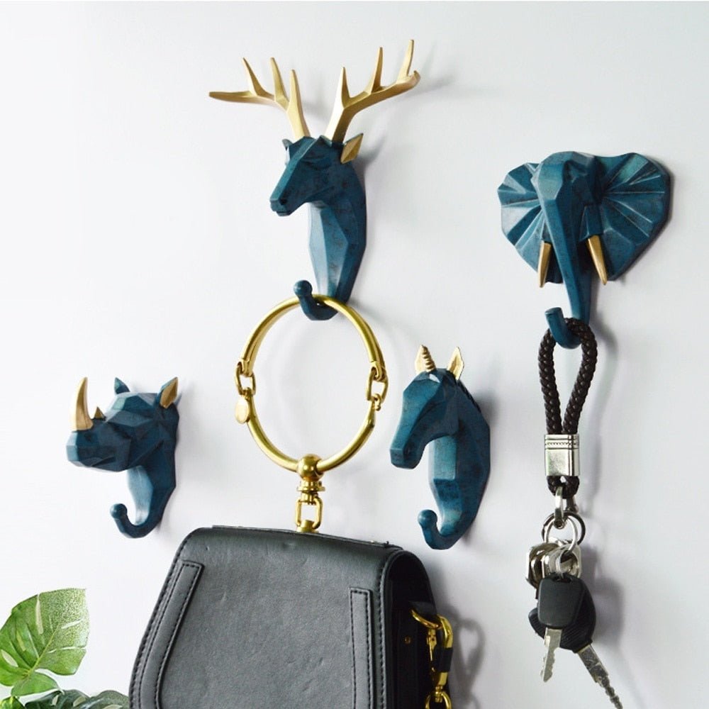Vionara - Patère murale décorative en résine – Design géométrique animalier | Vionara