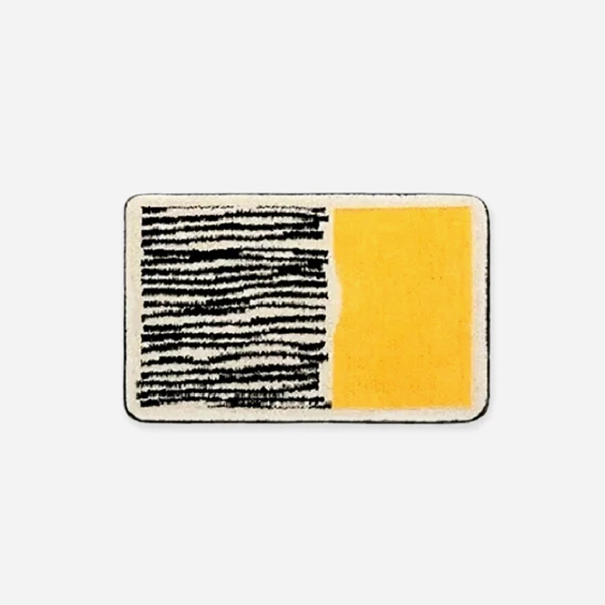 Vionara - Tapis de bain en polyester à motif abstrait antidérapant | Vionara