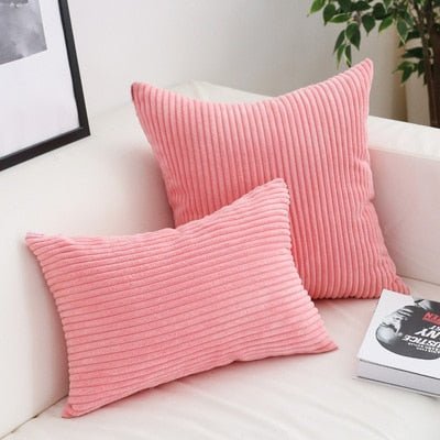 Vionara - Housse de coussin en velours côtelé doux et texturé | Vionara
