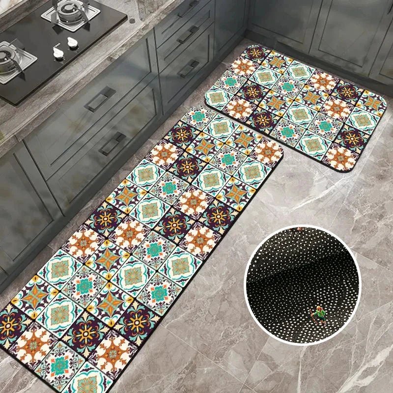 Vionara - Tapis de cuisine antidérapant en textile texturé | Vionara