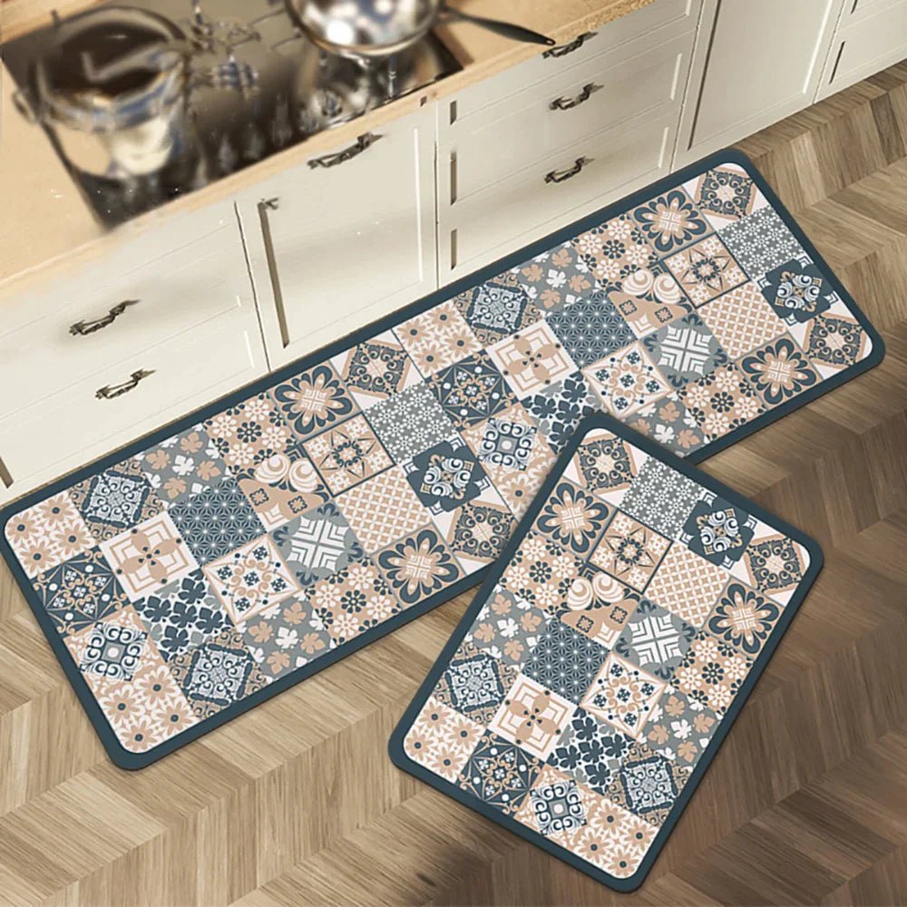 Vionara - Tapis de cuisine antidérapant en textile texturé | Vionara