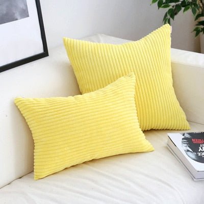 Vionara - Housse de coussin en velours côtelé doux et texturé | Vionara