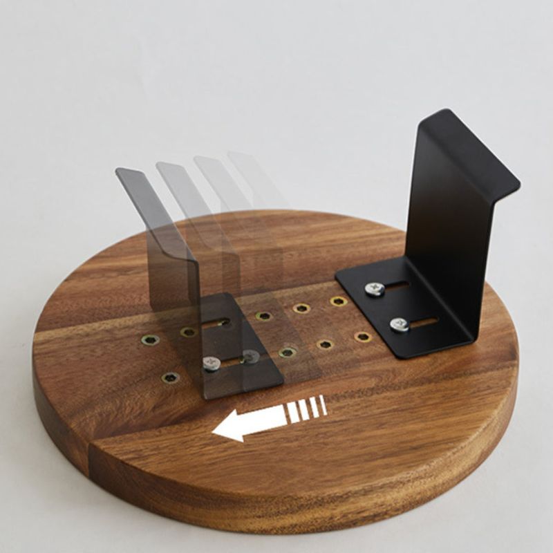 Vionara - Tablette d’accoudoir en bois foncé à fixation clip | Vionara