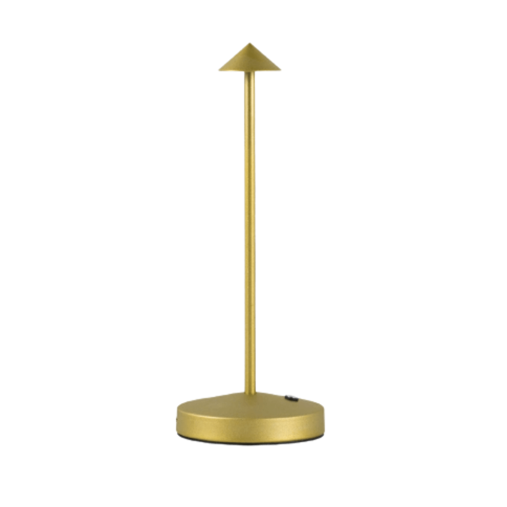 Vionara - Lampe de table LED sans fil en aluminium brossé | Vionara